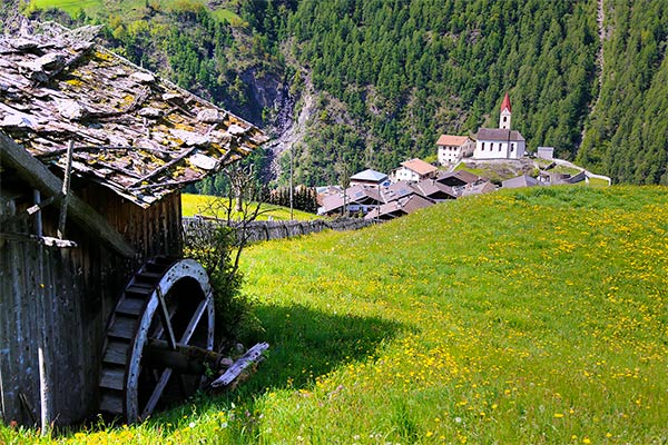 Vecchio mulino per cereali a Monte Santa Caterina